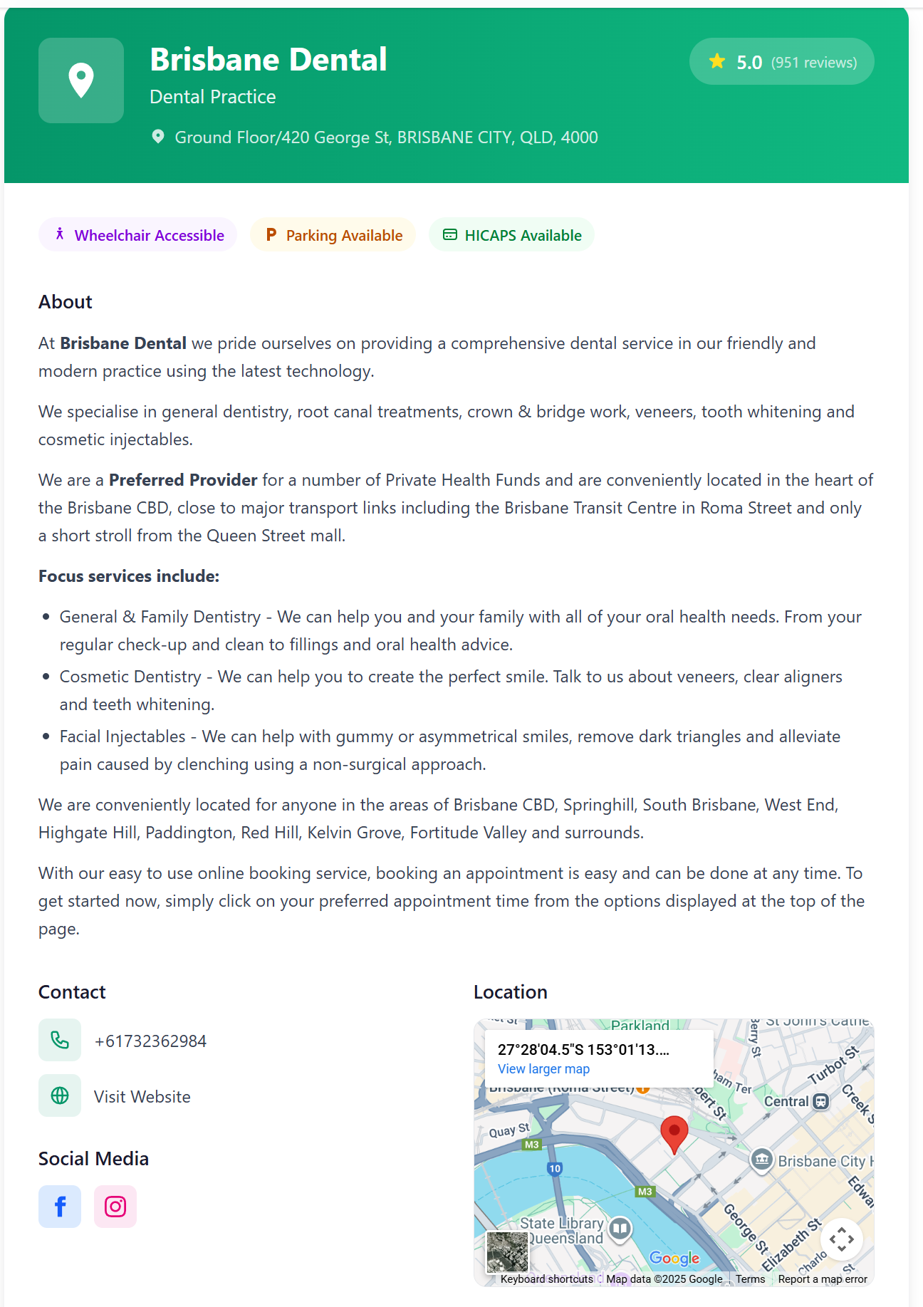 HealthNav Practice Profile